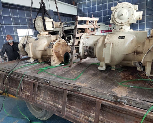 鶴煤集團(tuán)登?？諌簷C(jī)大修項目現(xiàn)場